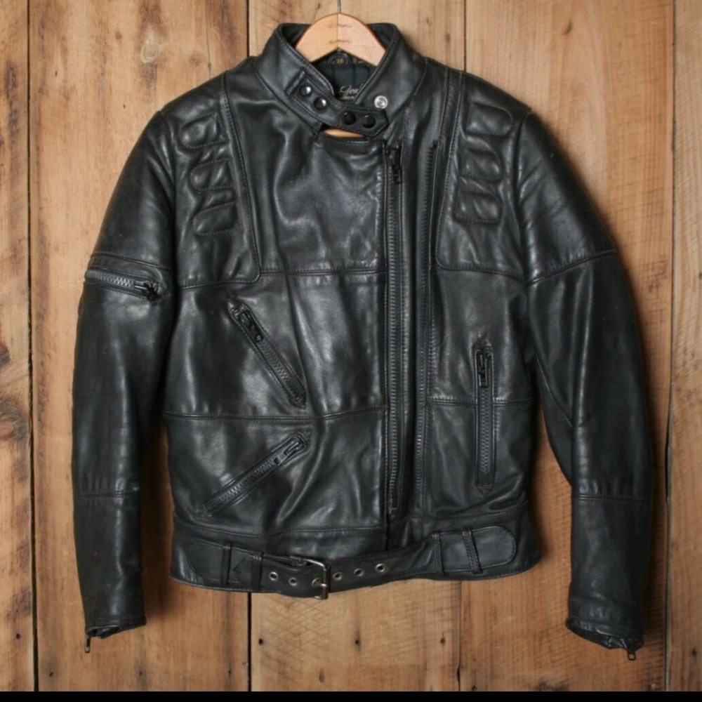 HEIN GERICKE for Harley Davidson black Insulated Moto Jacket Women's Sz. 38